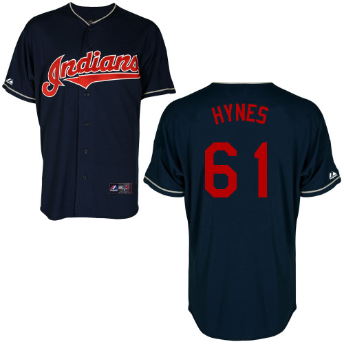 Colt Hynes #61 Youth Baseball Jersey-Cleveland Indians Authentic Alternate Navy Cool Base MLB Jersey